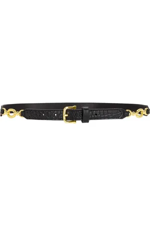 Frame Jewelery Detail Belt in Black