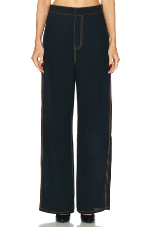 Alaïa Fluid Pant in Navy