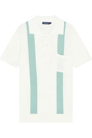 Frescobol Carioca Clemente Crochet Polo in White