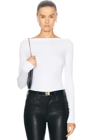ENZA COSTA Silk Knit Boat Neck Top in