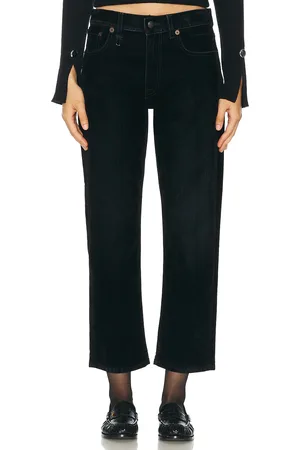R13 Romeo Slim Straight in Black