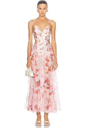PATBO Bustier Beach Dress in Blush