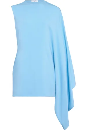 Alaïa Mini Kaftan Dress in Blue