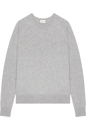 Saint Laurent Crewneck Sweater in Grey