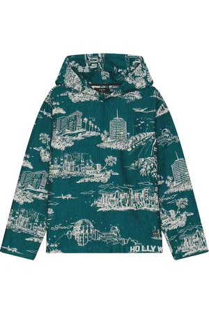 AMIRI LA Landmark Tapestry Hoodie in Teal