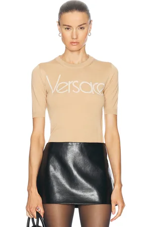 VERSACE Logo Sweater in Brown
