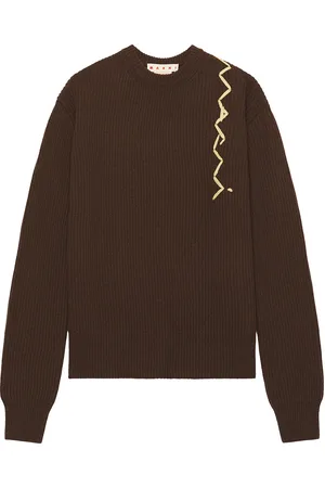 Marni Roundneck Sweater in Brown
