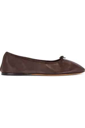 The Row Awar Ballerina Flat in Chocolate