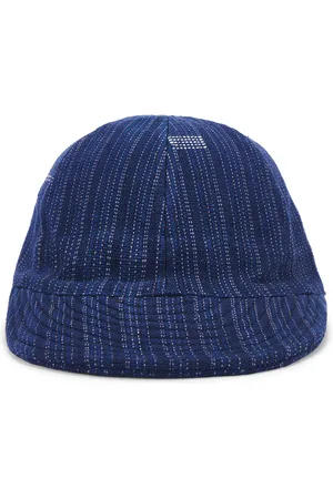 Kardo Quilted Peak Cap in Blue
