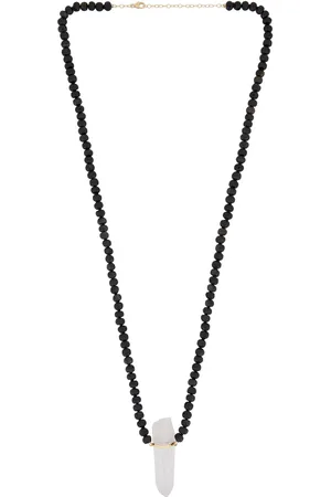 JIA JIA Tigers Eye Crystal Quartz Charm Necklace in
