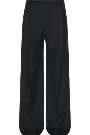 Saint Laurent Pantalon Taille Haute 2 Plis Fit Allure in Navy