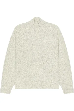 FEAR OF GOD Mohair Boucle Overlapped V-Neck Sweater in