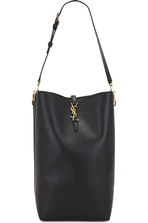 Saint Laurent Le 37 Long Bucket Bag in Black