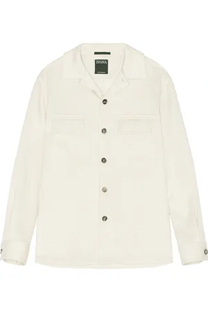 Ermenegildo Zegna Camicia Shirt in Cream