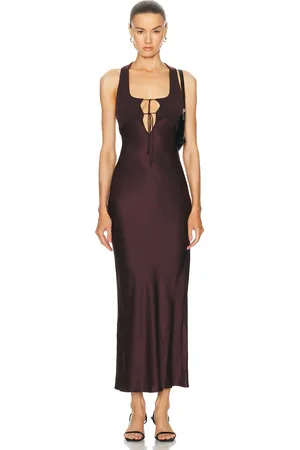 CHRISTOPHER ESBER Monument Cami Dress in Brown