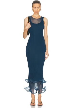 Simkhai Daniella Midi Dress in Blue