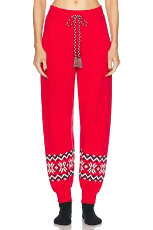 The Upside Après Ski Keystone Jojo Knit Jogger in Red