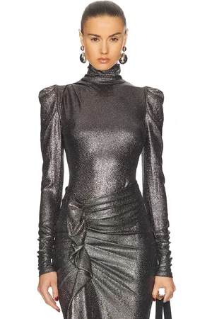 Isabel Marant Baiola Top in Metallic Neutral