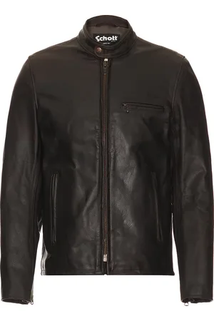 Schott NYC NYC Cafe Racer Jacket in Brown