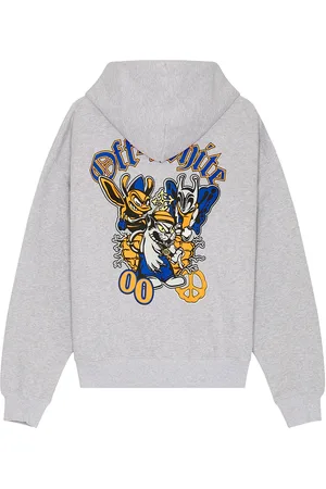OFF-WHITE Gang Skate Hoodie in Grey