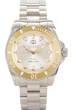 Gucci Dive 40mm Watch in Metallic Silver