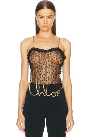 Chloé Floral Lace Embroidered Tank Top in