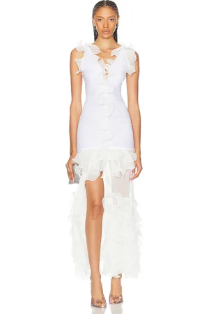 PATBO Stretch Tulle Maxi Dress in