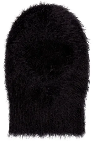 Marine Serre Wild Puffy Knit Balaclava in