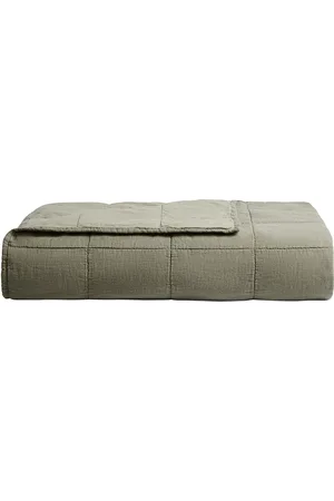 Parachute Linen Box Quilt in Green
