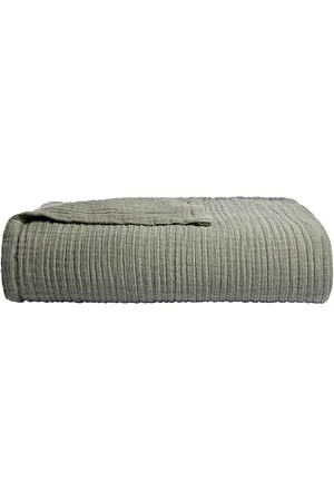 Parachute Cloud Linen Gauze Bed Blanket in Grey