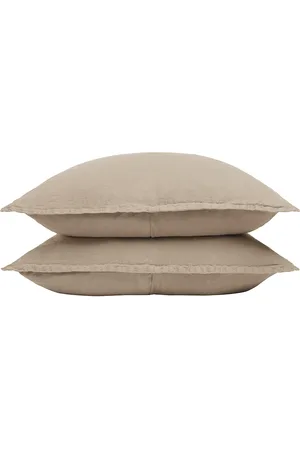 Parachute Linen Sham Set in Tan
