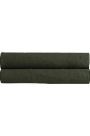 Parachute Linen Fitted Sheet in Green
