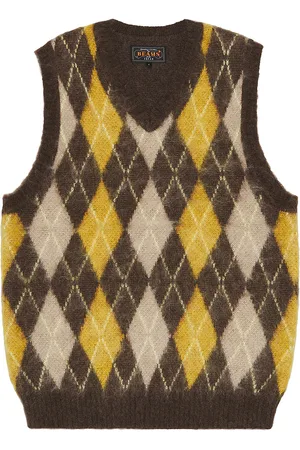 Beams Argyle Vest Mohair in