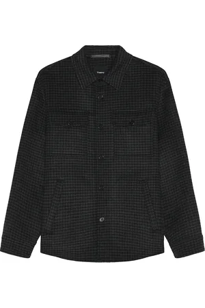 THEORY Houndstooth Shirt Jacket in
