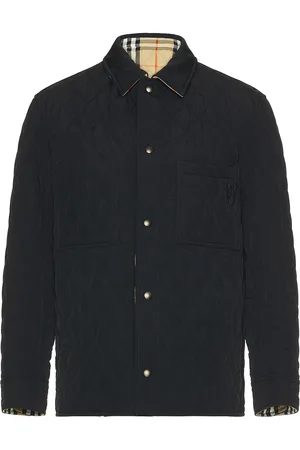Burberry Reversible Quilted Overshirt in Black