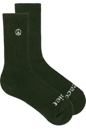 Museum of Peace and Quiet Icon Socks in Dark Green