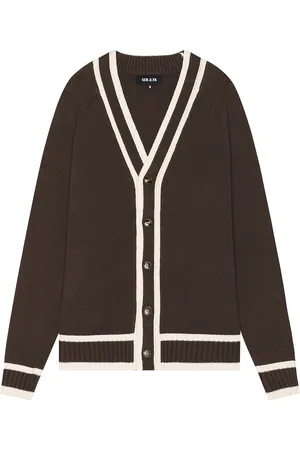 SER.O.YA Aiden Knit Cardigan in Brown