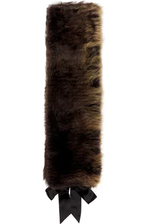 Saint Laurent Fur Scarf in Chocolate