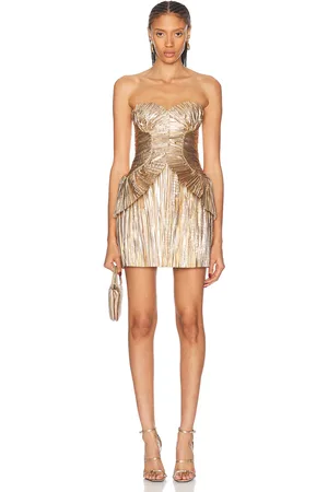 Cult Gaia Charlique Dress in Metallic