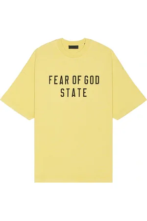 FEAR OF GOD Heavy Crewneck Tee in Lemon