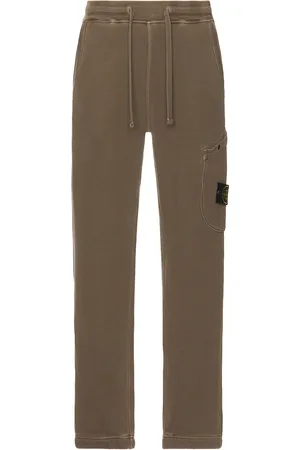 Stone Island Fleece Sweatpants in Brown