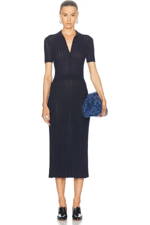 GABRIELA HEARST Elvis Shirt Dress in Navy