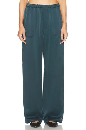 SABLYN Lenon Silk Utility Pull On Pant in Teal