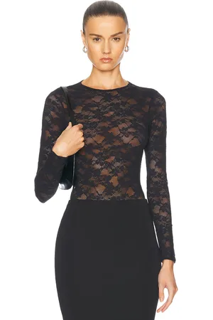 FLEUR DU MAL Le Stretch Long Sleeve Bodysuit in