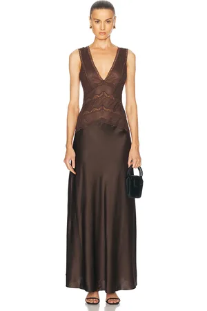 RONNY KOBO Naila Dress in Brown