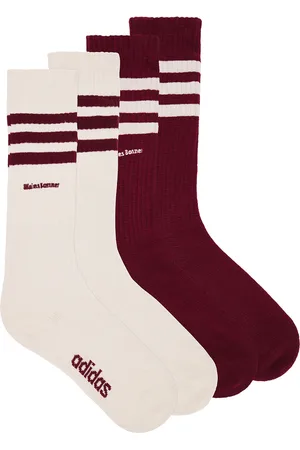 adidas 3s Socks in Burgundy