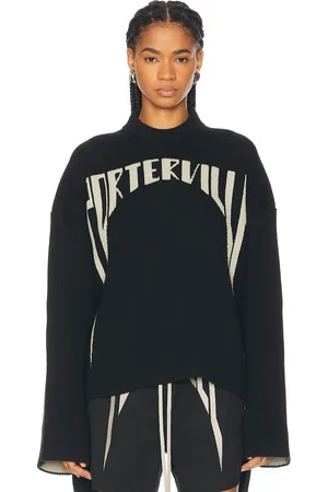 Rick Owens Jumbo Crewneck Sweater in Black