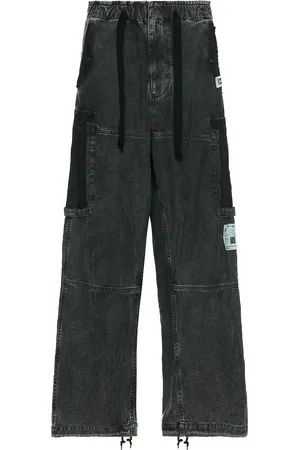 Maison Mihara Yasuhiro Cotton Satin Cargo Trousers in