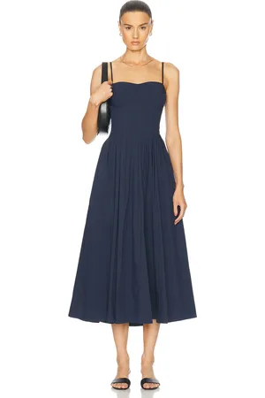 Simkhai Kittiya Midi Dress in Navy
