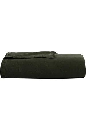Parachute Vintage Linen Bed Cover in Green